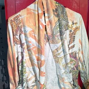 Notations Multicolor Paisley Cardigan